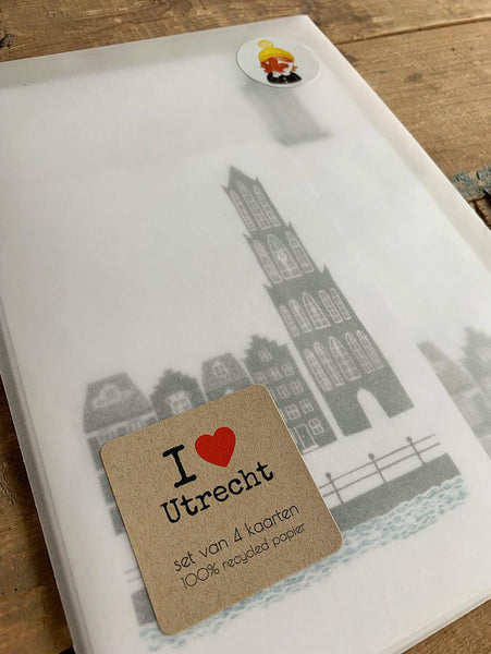 I love Utrecht | set van 4 kaarten