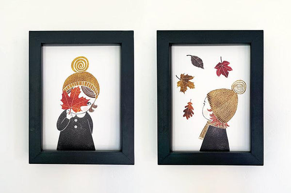 Autumn Girls | set van 2 prints-Print-Lisette Spapens